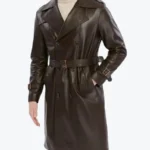Shop The Men's Double Breasted Brown Trench Leather Coat - Rare Jackets