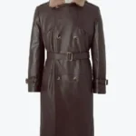 Shop The Men's Double Breasted Shearling Trimmed Trench Coat - Rare Jackets