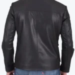 Shop The Men’s Flap Pockets Black Leather Jackets Rare Jacket