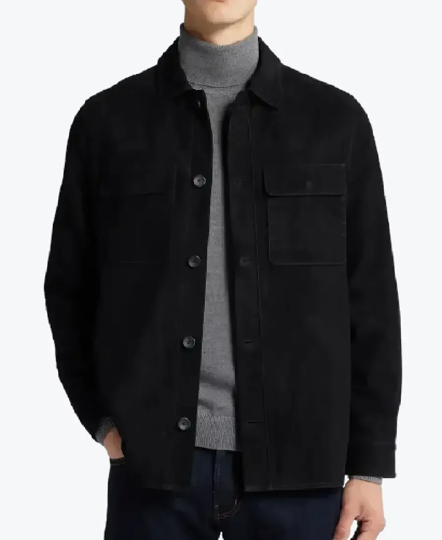 Shop The Men’s Kingsley Felt shirt Suede Jacket - Rare Jackets