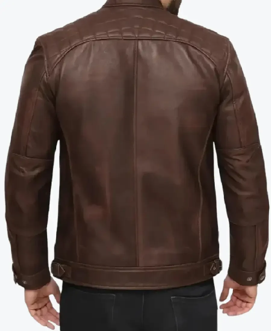 Shop The Men’s Lambskin Chocolate Brown Biker Leather Jackets Rare Jacket