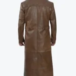 Shop The Men's Lapel Style Brown Long Coat Rare Jacket