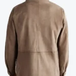 Shop The Men's Light Brown Traveller Suede Leather Jacket