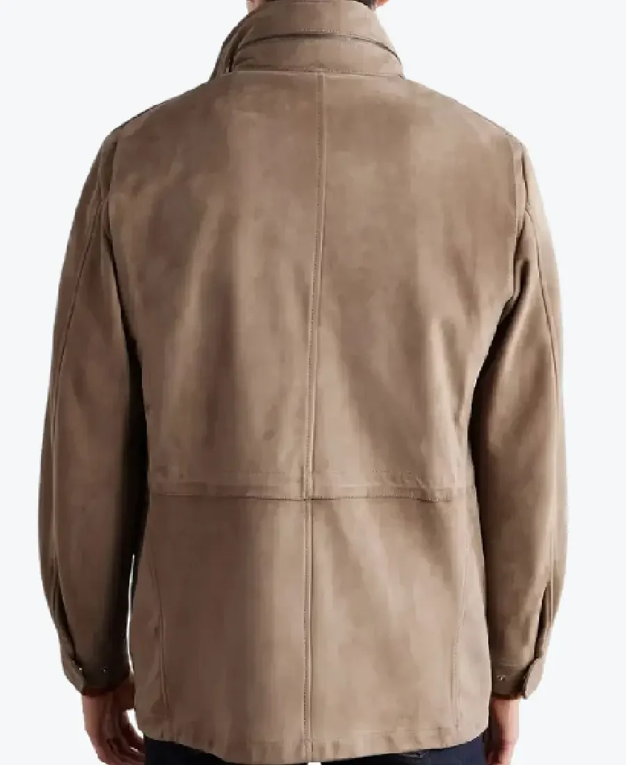 Shop The Men's Light Brown Traveller Suede Leather Jacket