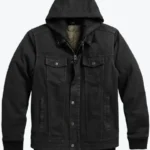 Shop The Men’s Motorcycle 3 In 1 Black Denim Jacket - Rare Jackets