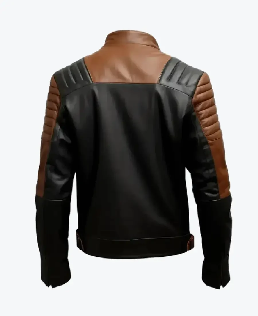 Shop The Mens Racer Sheepskin Coat Zipper Pockets Leather Jackets Rare Jacket