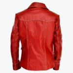 Shop The Men’s Red Tyler Durden Lambskin Leather Biker Jacket Rare Jacket