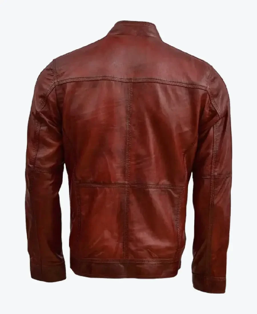 Shop The Men’s Scup Red Leather Biker Jackets Rare Jacket