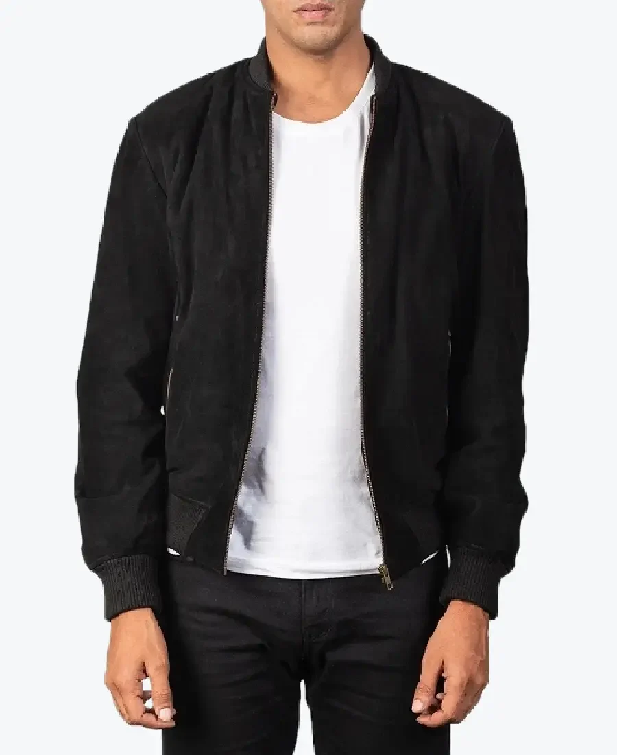 Shop The Men’s Shane Bomber Suede Jacket - Rare Jackets