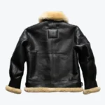 Shop The Mens Sheepskin Shearling B3 Black Bomber Jacket