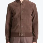 Shop The Men’s Suede Bomber Brown Jacket - Rare Jackets