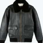 Men’s Official G-1 Black Bomber Leather Jacket - Rare Jackets