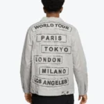 Shop The Mens World Tour City Patch Denim Jacket - Rare Jackets