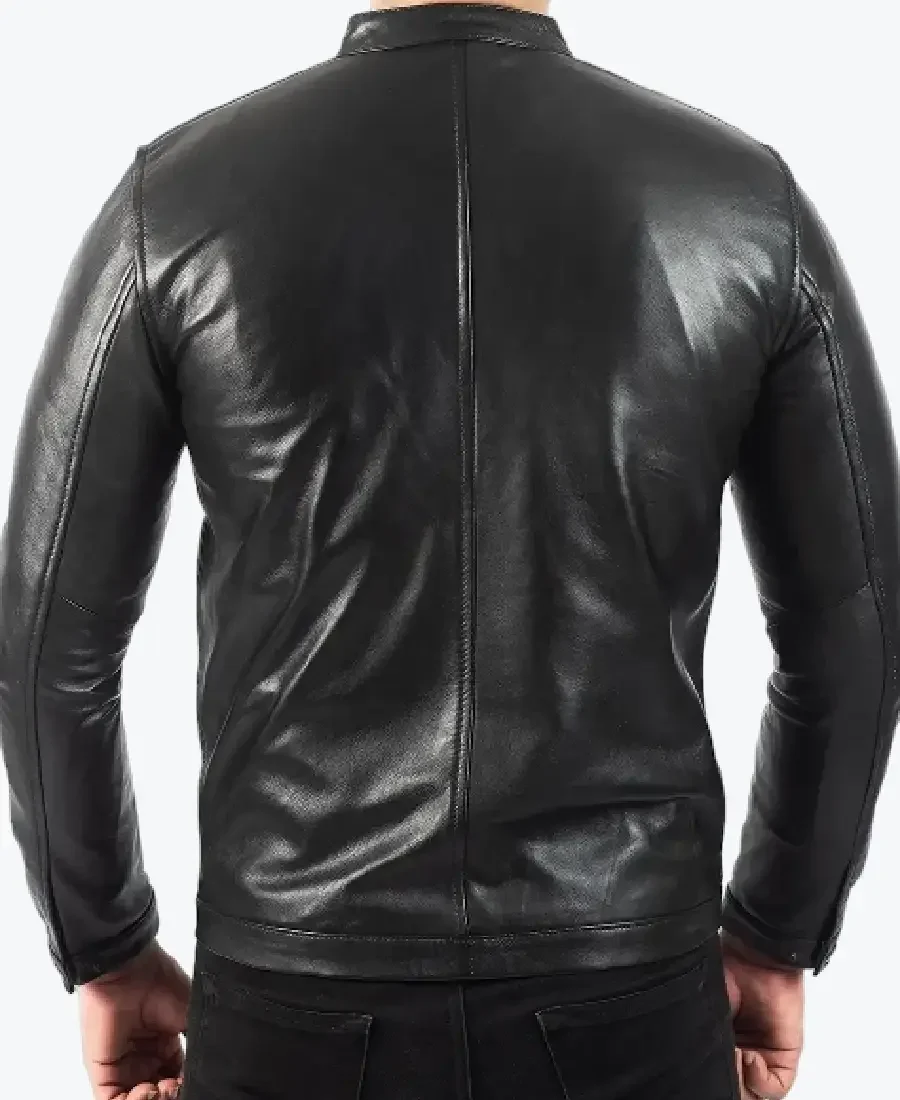 Shop The Pedro Men’s Black Leather Biker Jackets Rare Jacket