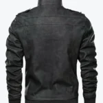 Shop The Quint Men’s Black Hooded Bomber Leather Jacket