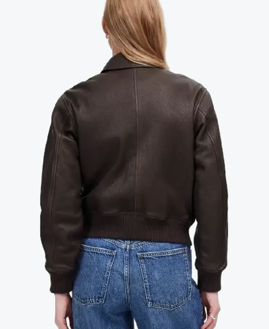 Shop The Relaxed Leather Bomber Jackets Rare Jacket