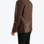 Shop The Rocky Brown Fur Leather Coat Rare Jacket