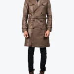 Shop The Rorschach Brown Leather Coat - Rare Jackets