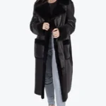 Shop The Saldana Shearling Long Coat - Rare Jackets