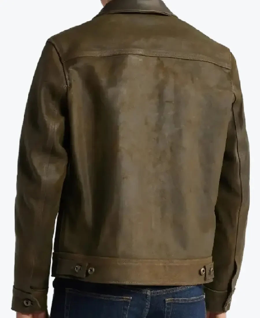 Shop The Mens Olive leather jacket - Rare Jackets