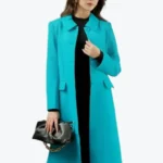 Shop The Sixdo Blue Long Woven Coat - Rare Jackets