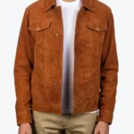 Shop The Stallon Brown Suede Trucker Jacket - Rare Jackets