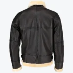 Steve Men’s Brown B-3 Bomber Leather Jacket - Image 2