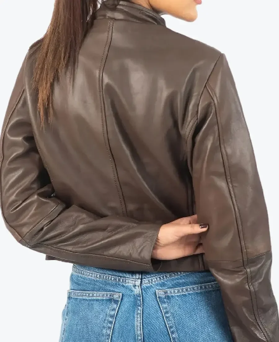 Shop The Susan Women’s Dark Brown Leather Jackets Rare Jacket