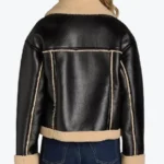 Shop The Time and Tru Bonded Faux Shearling Bomber Jacket Black