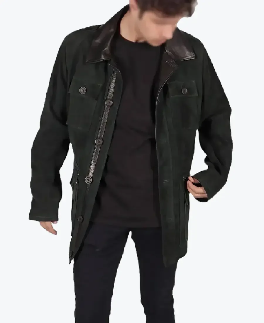 Shop The Tom Mens Green Suede Leather Jacket - Rare Jackets