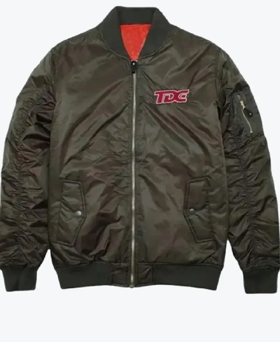 Shop The Top Dawg Entertainment Olive Green Bomber Jacket - Rare Jackets