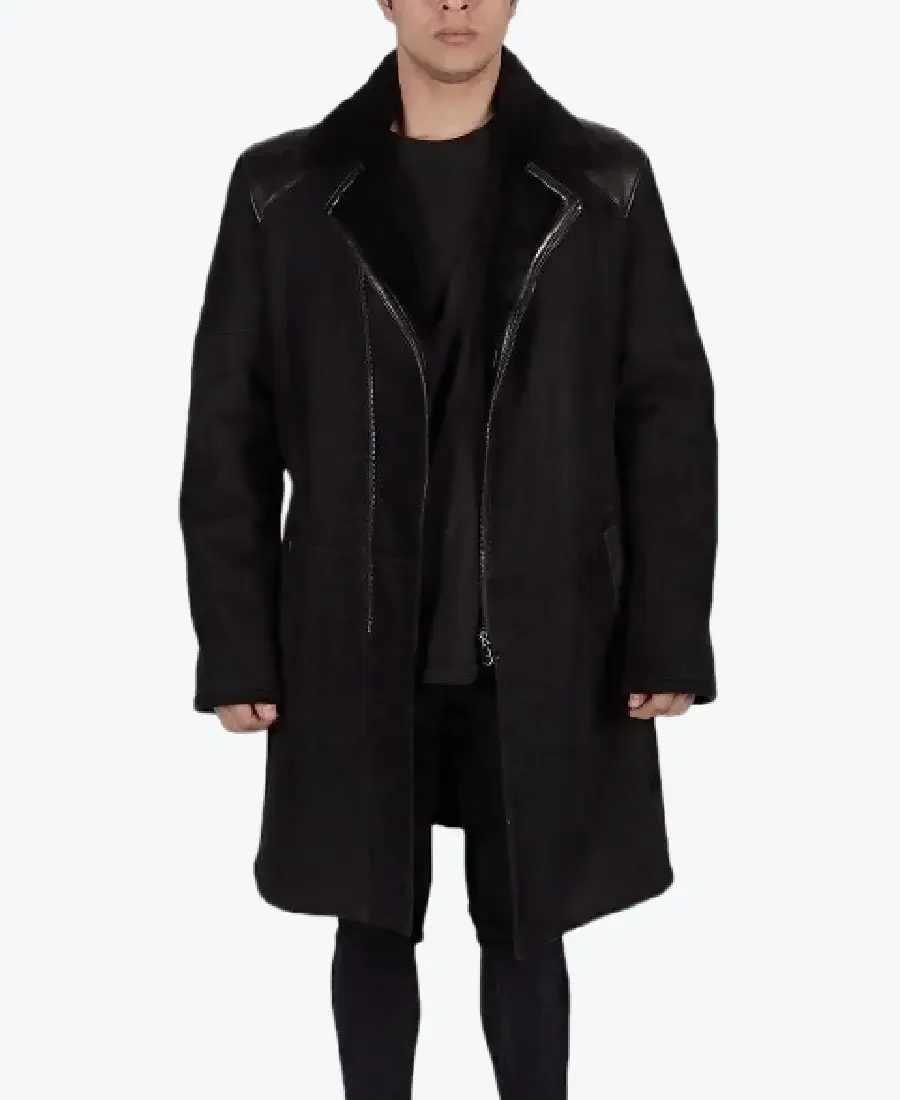 Shop The Vikin Black Leather Coat - Rare Jackets