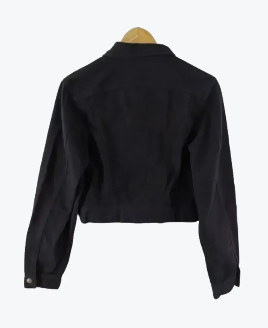 Shop The Vintage DKNY Black Crop Denim Jacket - Rare Jackets