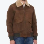 Shop The Walker Suede Leather Bomber Jacket - Rare Jackets