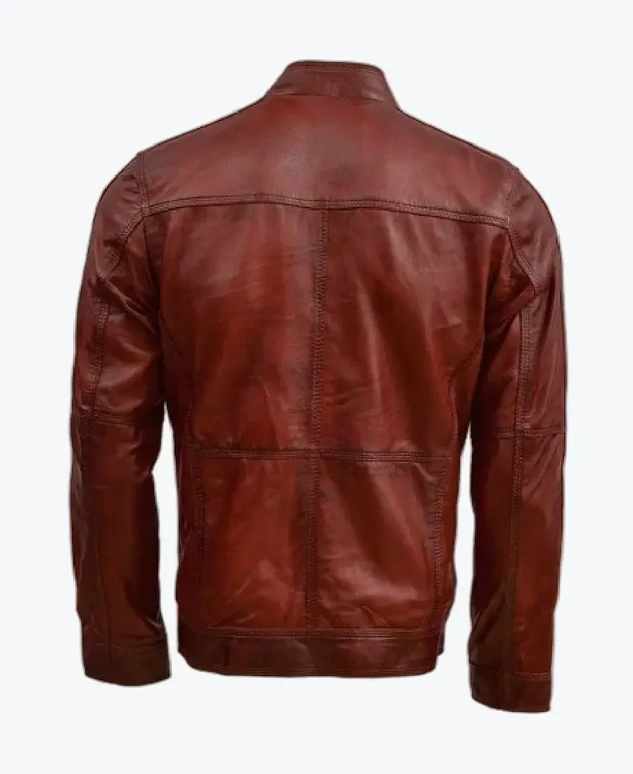 Shop The Waxed Leather Burgundy Jackets Rare Jacket