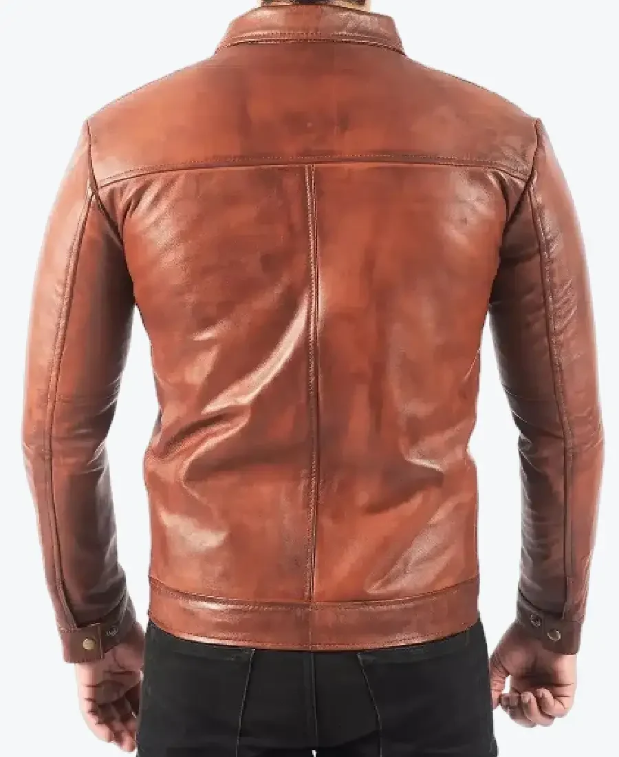 Shop The Wayne Men’s Vintage Brown Leather Jackets Rare Jacket