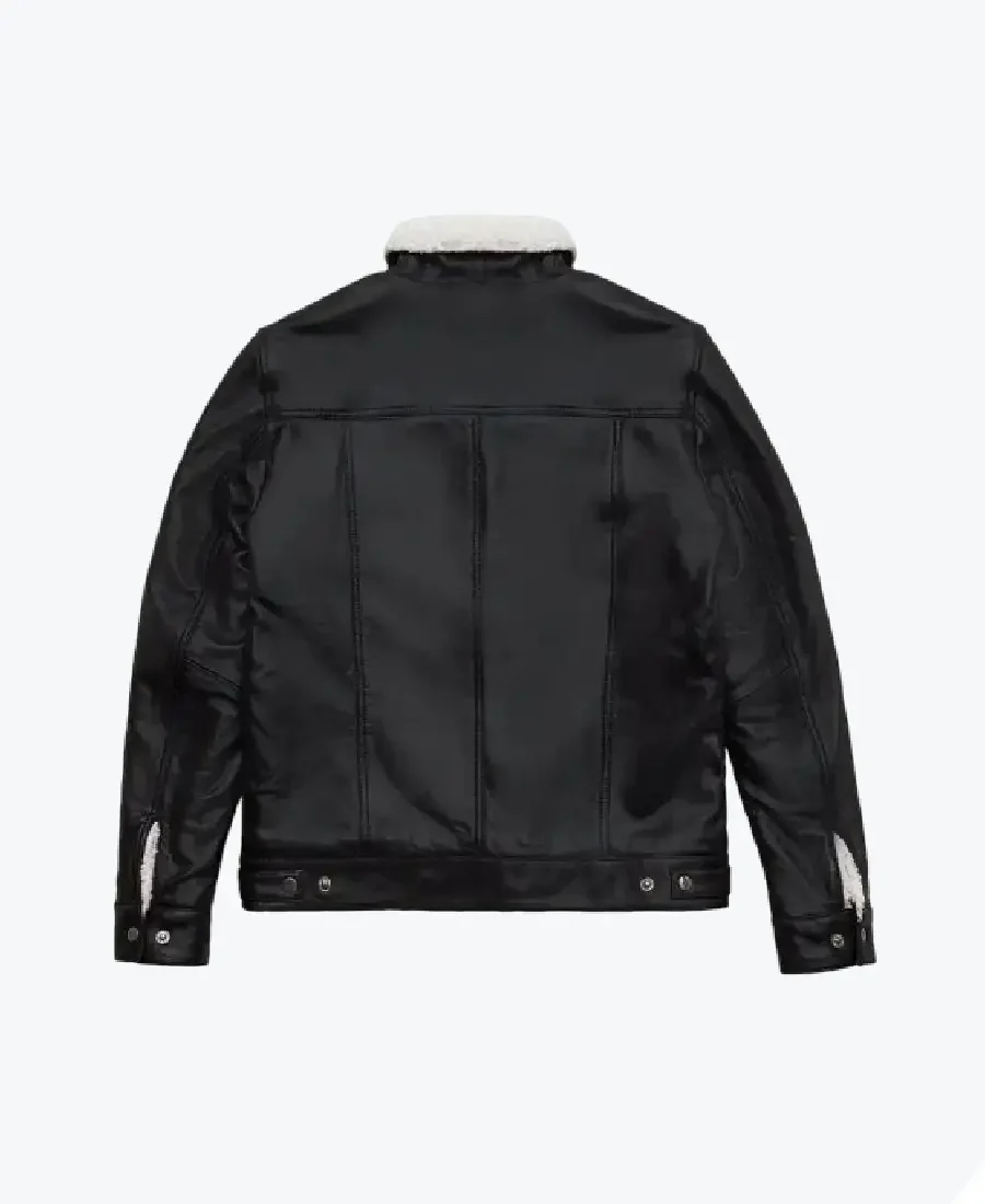 Shop The Women B3 Aviator Shearling Leather Jacket Back