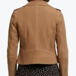 Shop The Women Brown Moto Suede Jackets Rare Jacket