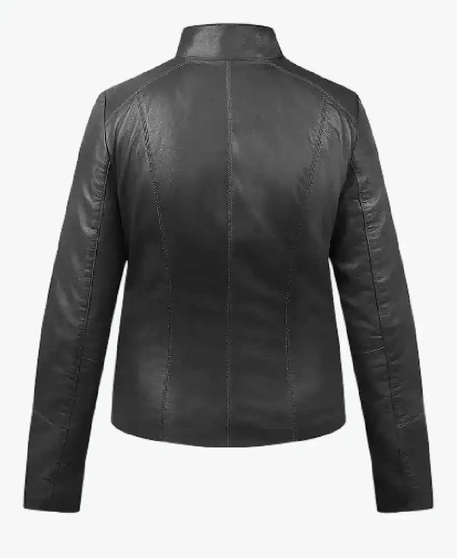 Shop The Women Reilly Black Leather Jackets Rare Jacket
