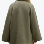 Shop The Women Smooth Elegant Wool Olive Green Coats Rare Jacket