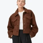 Shop The Women’s Ashtyn Brown Wool Jacket - Rare Jackets