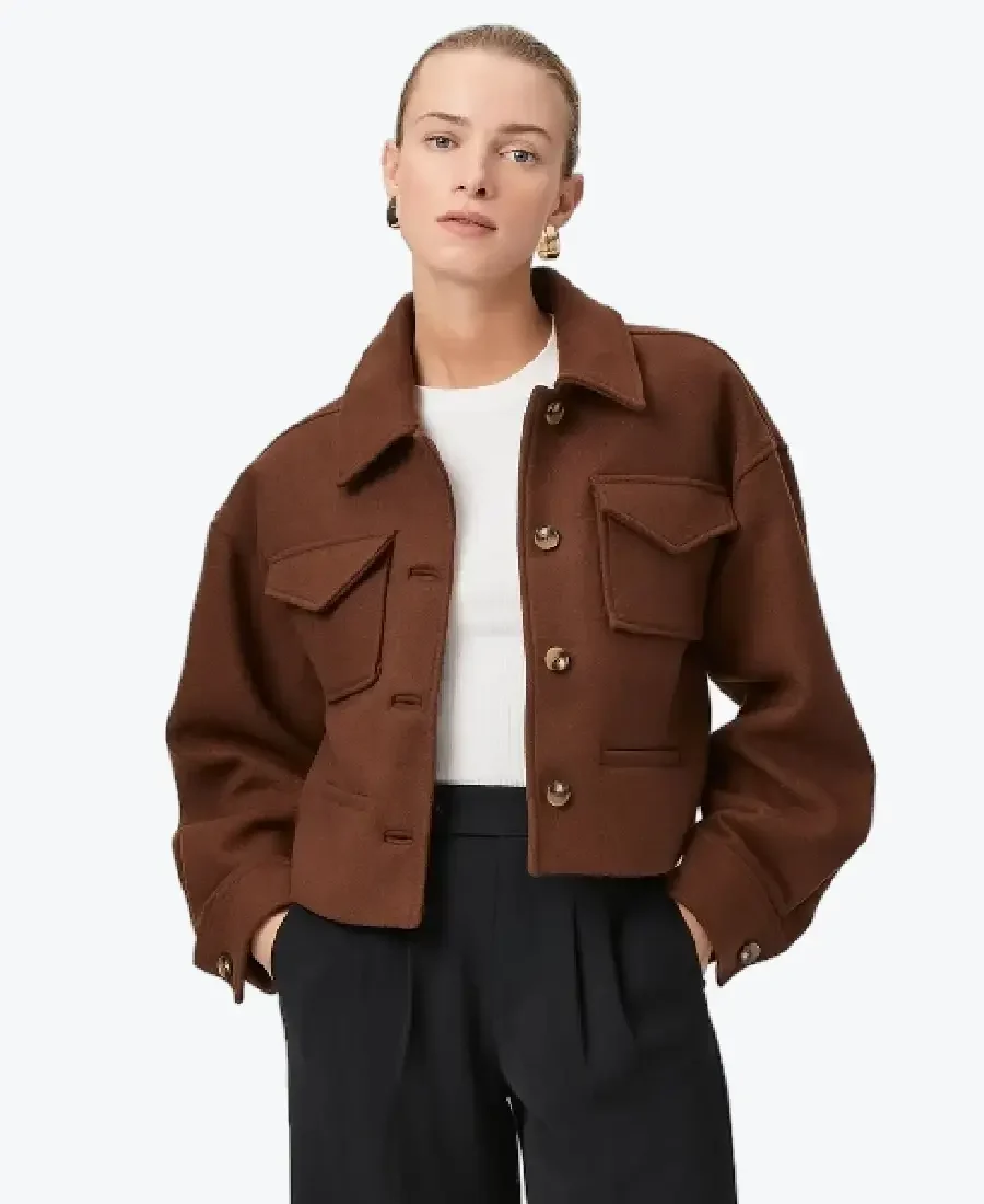 Shop The Women’s Ashtyn Brown Wool Jacket - Rare Jackets