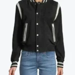 Shop The Women’s Black Fleece Bomber Jacket - Rare Jackets
