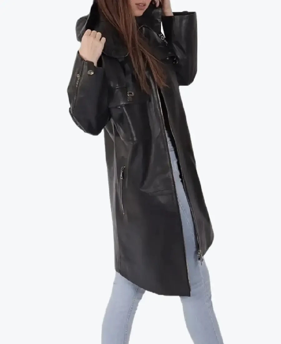 Shop The Women's Black Love Leather Coats Rare Jacket