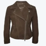 Shop The Womens Dark Brown Suede Jacket - Rare Jackets