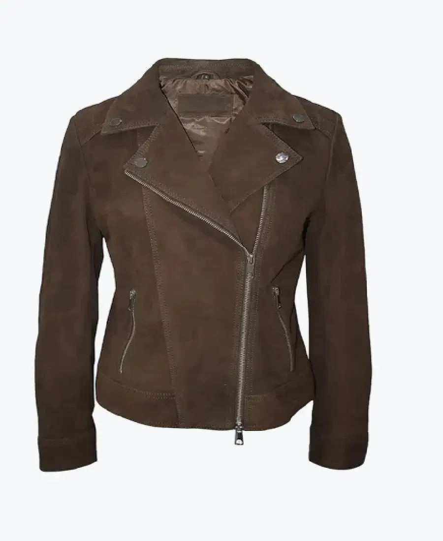 Shop The Womens Dark Brown Suede Jacket - Rare Jackets