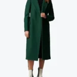 Shop The Women's Green Long Single Breasted Wool Coat - Rare Jackets