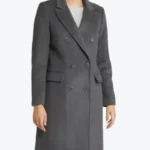 Shop The Womens Grey Double Breasted Wool Long Coat - Rare Jackets