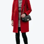 Shop The Women's Jackson Red Single Breasted Wool Coat - Rare Jackets
