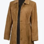 Shop The Women’s Light Brown Suede Coat - Rare Jackets